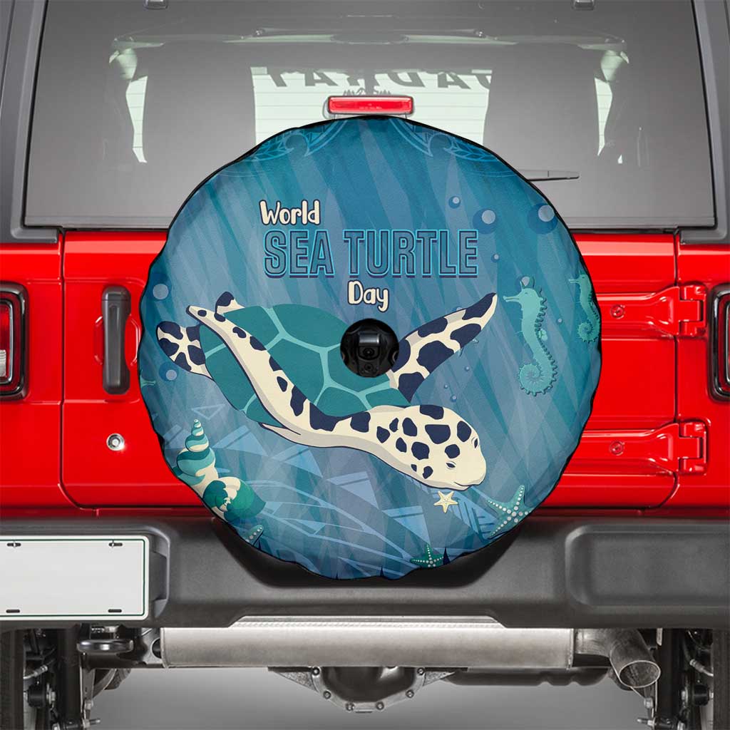 World Sea Turtle Day Polynesia Spare Tire Cover Go With The Flow