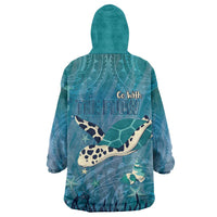 World Sea Turtle Day Polynesia Wearable Blanket Hoodie Go With The Flow