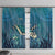 World Sea Turtle Day Polynesia Window Curtain Go With The Flow