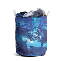 Kuri New Zealand Matariki Laundry Basket Aotearoa Dog Waka Maori New Year Galaxy Vibes
