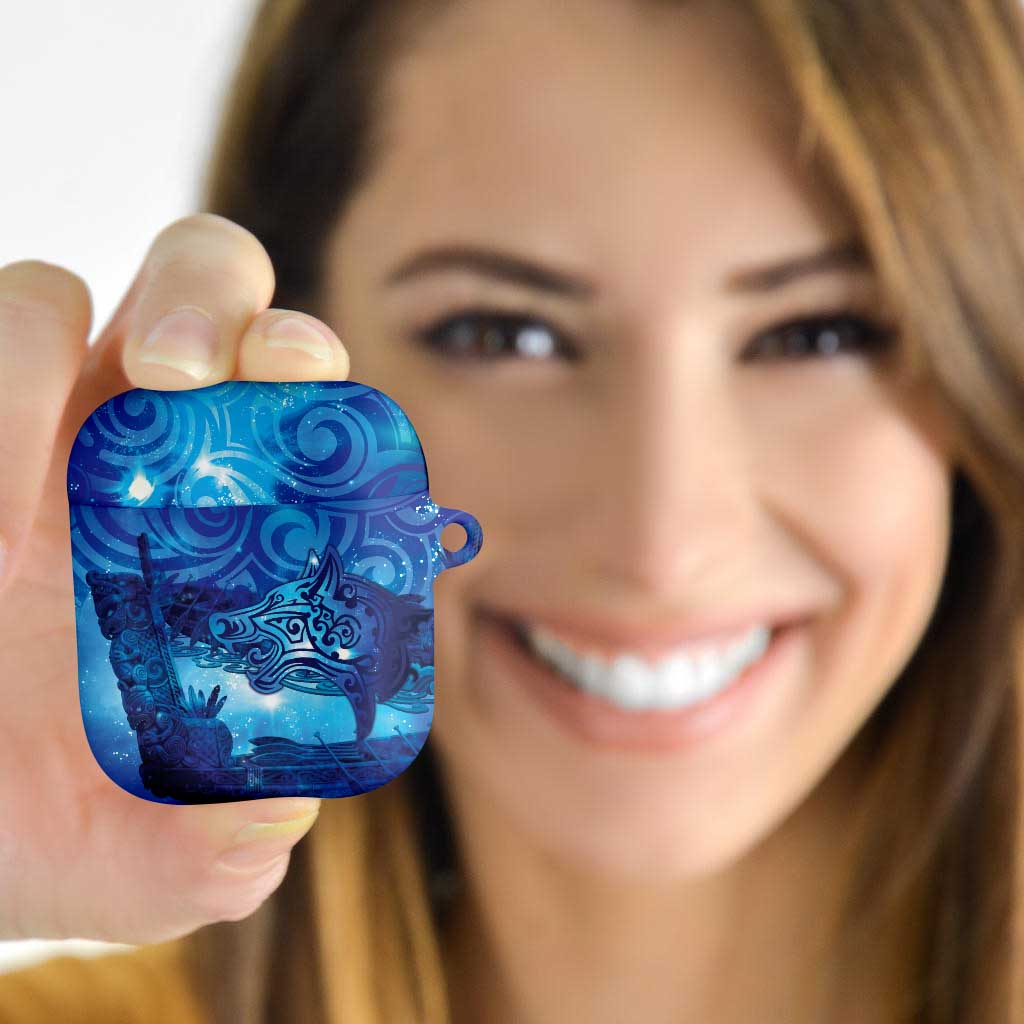 Kuri New Zealand Matariki AirPods Case Aotearoa Dog Waka Maori New Year Galaxy Vibes LT14 - Polynesian Pride