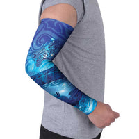 Kuri New Zealand Matariki Arm Sleeves Aotearoa Dog Waka Maori New Year Galaxy Vibes LT14 - Polynesian Pride