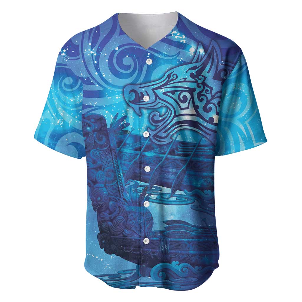 Kuri New Zealand Matariki Baseball Jersey Aotearoa Dog Waka Maori New Year Galaxy Vibes
