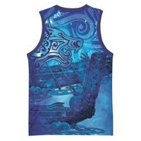 Kuri New Zealand Matariki Basketball Jersey Aotearoa Dog Waka Maori New Year Galaxy Vibes LT14 - Polynesian Pride