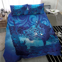 Kuri New Zealand Matariki Bedding Set Aotearoa Dog Waka Maori New Year Galaxy Vibes