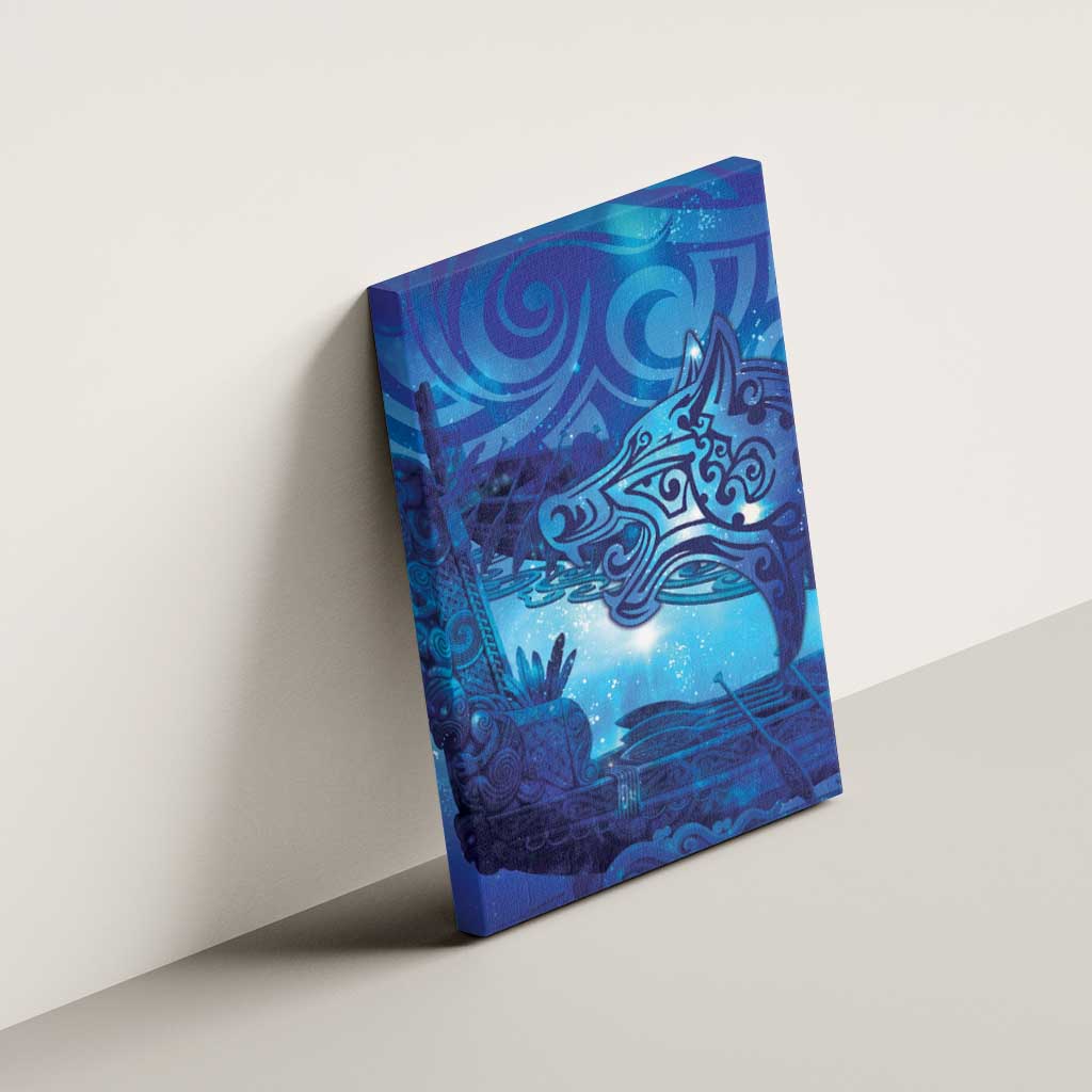 Kuri New Zealand Matariki Canvas Wall Art Aotearoa Dog Waka Maori New Year Galaxy Vibes LT14 - Polynesian Pride