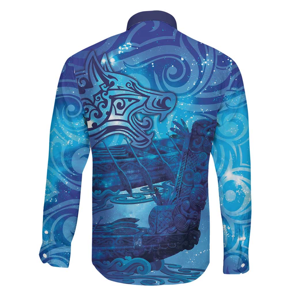 Kuri New Zealand Matariki Family Matching Off Shoulder Short Dress and Hawaiian Shirt Aotearoa Dog Waka Maori New Year Galaxy Vibes LT14 - Polynesian Pride