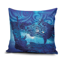 Kuri New Zealand Matariki Pillow Cover Aotearoa Dog Waka Maori New Year Galaxy Vibes LT14 Blue - Polynesian Pride