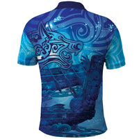 Kuri New Zealand Matariki Polo Shirt Aotearoa Dog Waka Maori New Year Galaxy Vibes