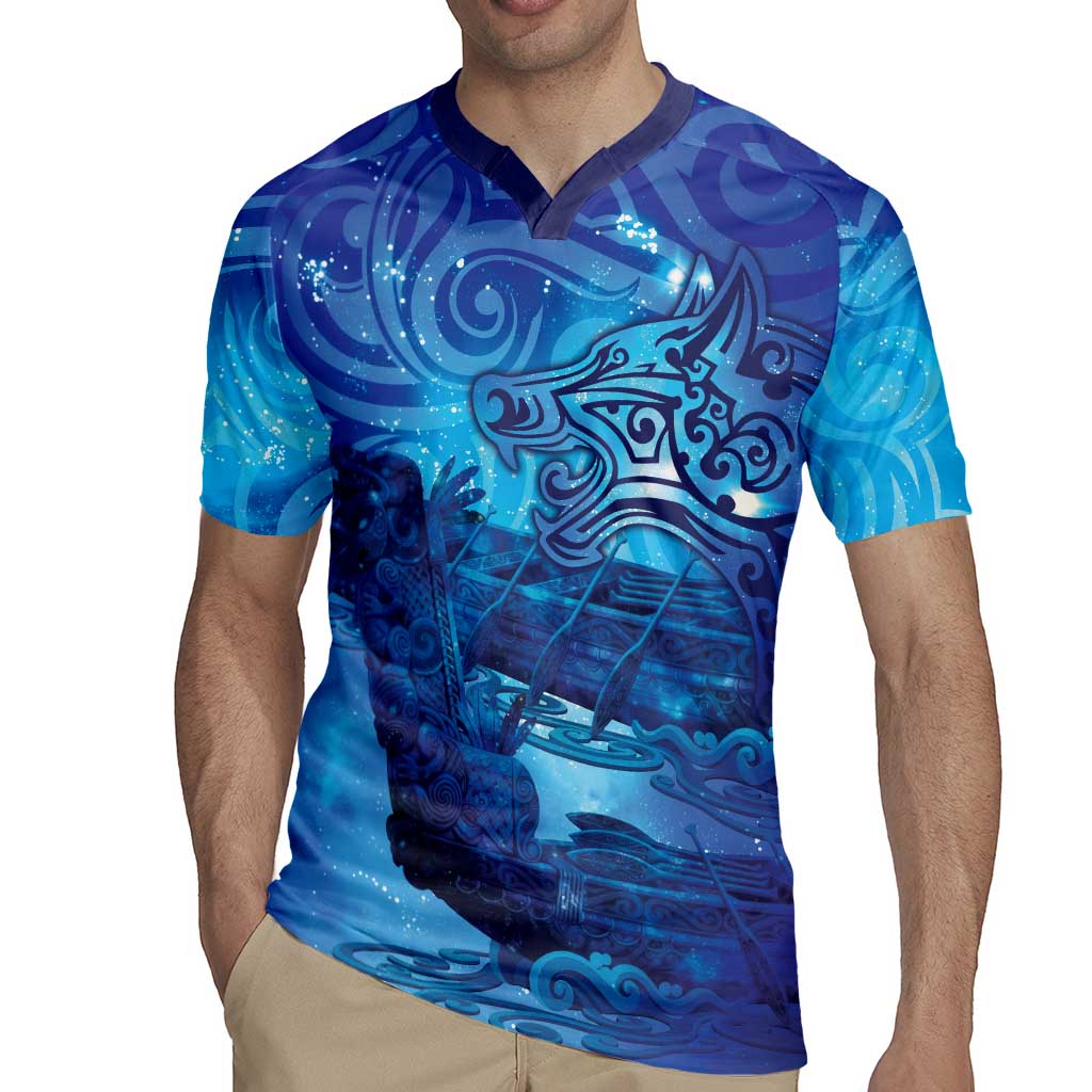 Kuri New Zealand Matariki Rugby Jersey Aotearoa Dog Waka Maori New Year Galaxy Vibes LT14 - Polynesian Pride