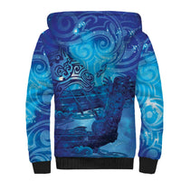 Kuri New Zealand Matariki Sherpa Hoodie Aotearoa Dog Waka Maori New Year Galaxy Vibes LT14 - Polynesian Pride