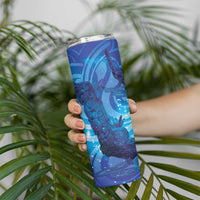 Kuri New Zealand Matariki Skinny Tumbler Aotearoa Dog Waka Maori New Year Galaxy Vibes LT14 - Polynesian Pride