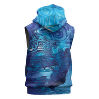 Kuri New Zealand Matariki Sleeveless Zip Hoodie Aotearoa Dog Waka Maori New Year Galaxy Vibes LT14 - Polynesian Pride