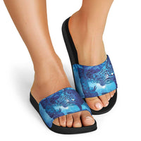 Kuri New Zealand Matariki Slide Sandals Aotearoa Dog Waka Maori New Year Galaxy Vibes LT14 - Polynesian Pride
