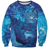 Kuri New Zealand Matariki Sweatshirt Aotearoa Dog Waka Maori New Year Galaxy Vibes