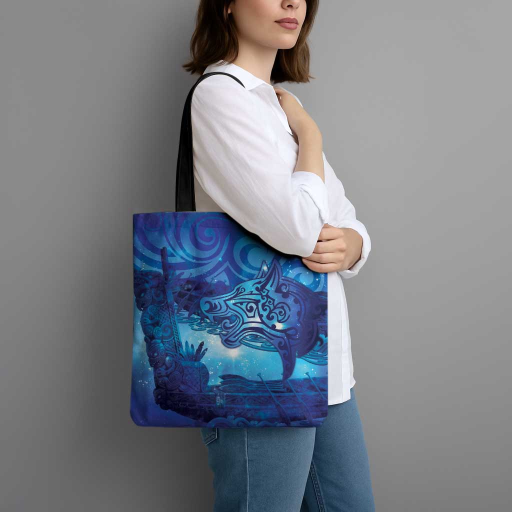Kuri New Zealand Matariki Tote Bag Aotearoa Dog Waka Maori New Year Galaxy Vibes LT14 - Polynesian Pride