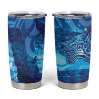 Kuri New Zealand Matariki Tumbler Cup Aotearoa Dog Waka Maori New Year Galaxy Vibes