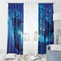 Kuri New Zealand Matariki Window Curtain Aotearoa Dog Waka Maori New Year Galaxy Vibes