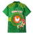 Personalized Manu'a Cession Day Family Matching Short Sleeve Bodycon Dress and Hawaiian Shirt Tropical Flowers With Polynesian Pattern