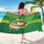 Personalized Manu'a Cession Day Sarong Tropical Flowers With Polynesian Pattern