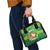Personalized Manu'a Cession Day Shoulder Handbag Tropical Flowers With Polynesian Pattern