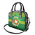 Personalized Manu'a Cession Day Shoulder Handbag Tropical Flowers With Polynesian Pattern