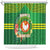 Personalized Manu'a Cession Day Shower Curtain Tropical Flowers With Polynesian Pattern