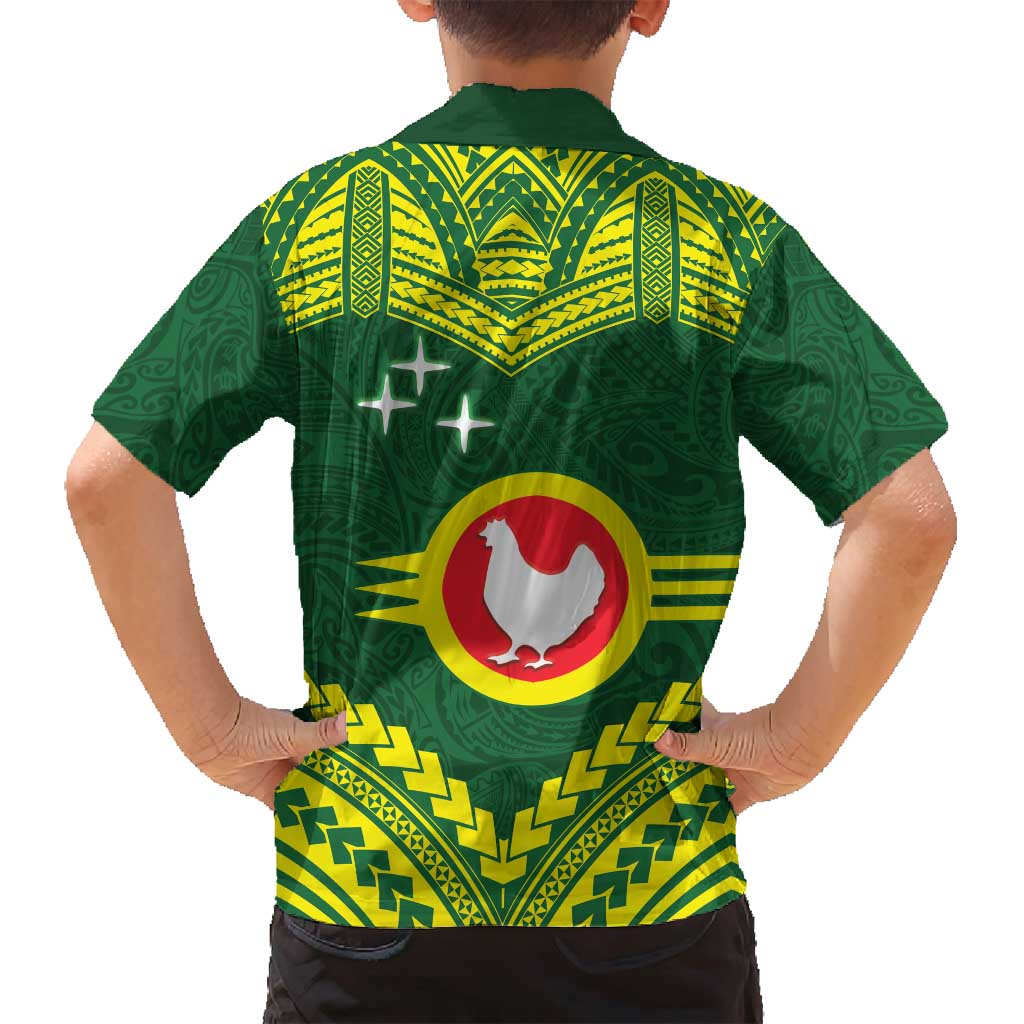 Manu'a Flag Day Family Matching Long Sleeve Bodycon Dress and Hawaiian Shirt Polynesian Pattern National Color Proud LT14 - Polynesian Pride