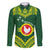 Manu'a Flag Day Family Matching Long Sleeve Bodycon Dress and Hawaiian Shirt Polynesian Pattern National Color Proud