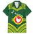 Manu'a Flag Day Family Matching Tank Maxi Dress and Hawaiian Shirt Polynesian Pattern National Color Proud