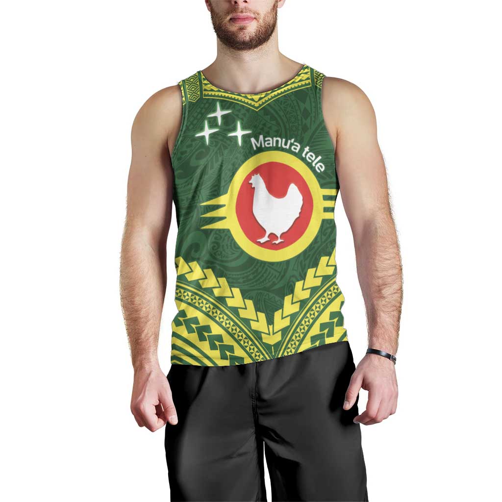 Manu'a Flag Day Men Tank Top Polynesian Pattern National Color Proud LT14 - Polynesian Pride