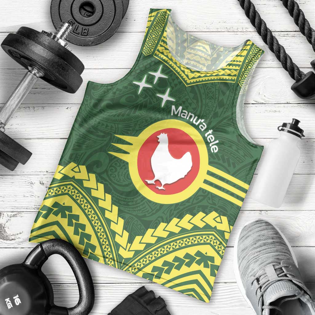 Manu'a Flag Day Men Tank Top Polynesian Pattern National Color Proud LT14 - Polynesian Pride
