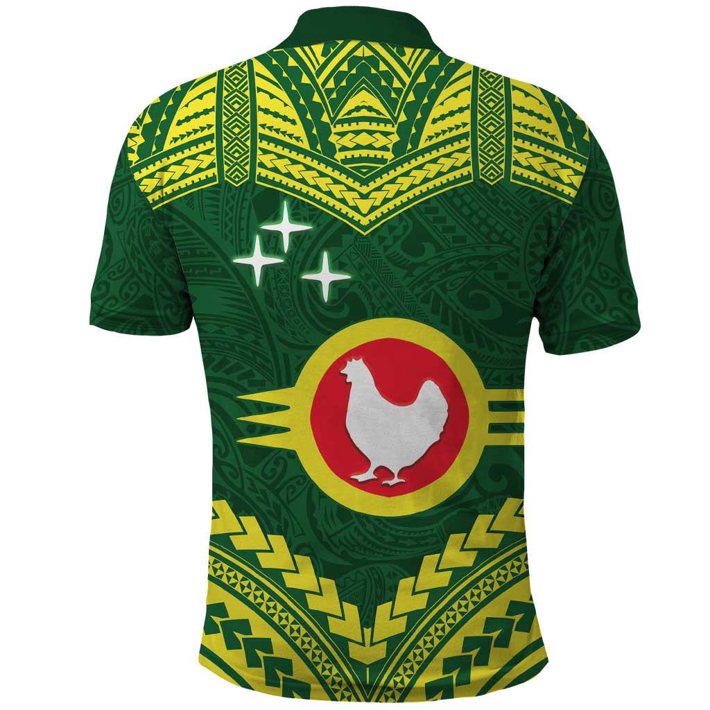 Manu'a Flag Day Polo Shirt Polynesian Pattern National Color Proud