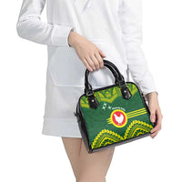 Manu'a Flag Day Shoulder Handbag Polynesian Pattern National Color Proud