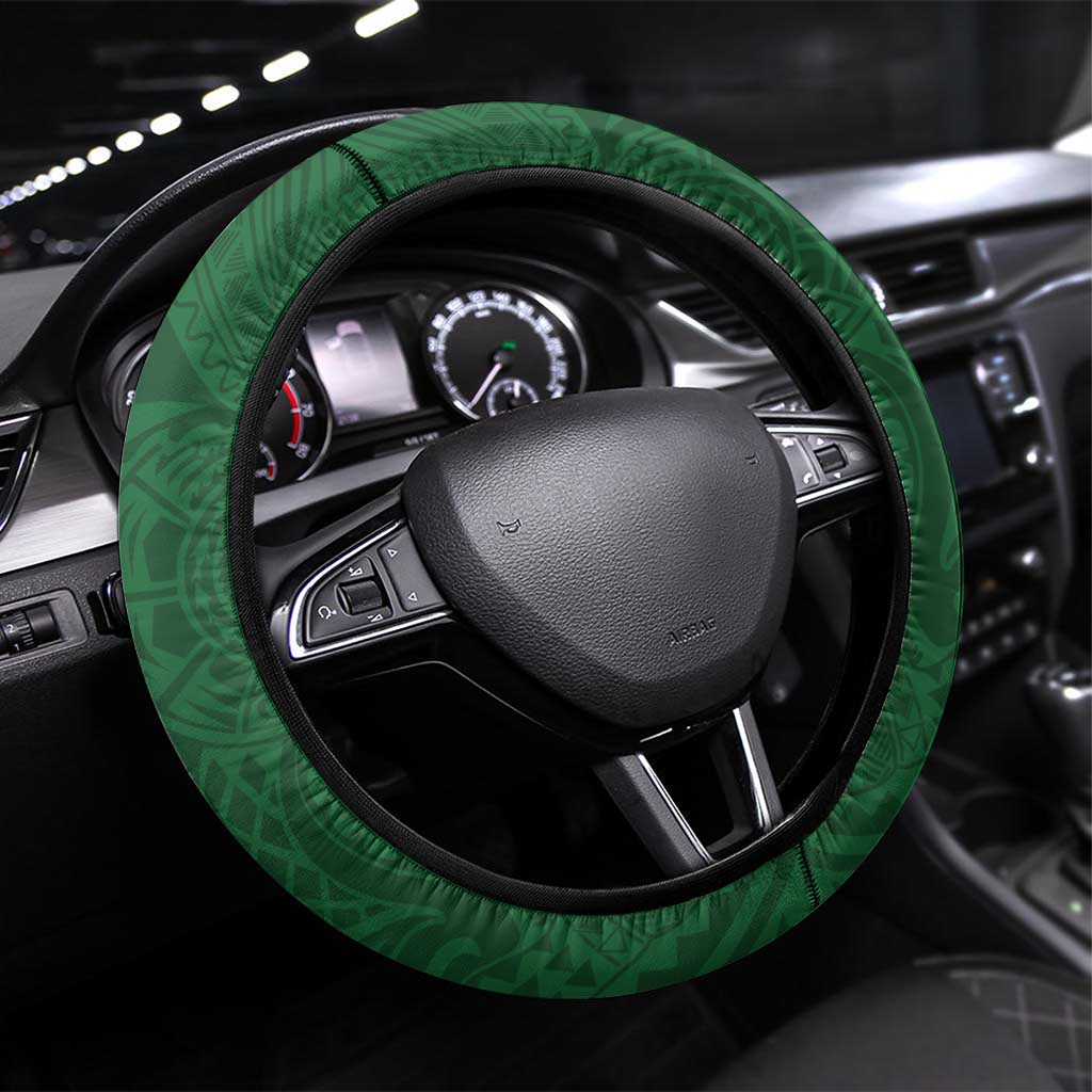 Manu'a Flag Day Steering Wheel Cover Polynesian Pattern National Color Proud