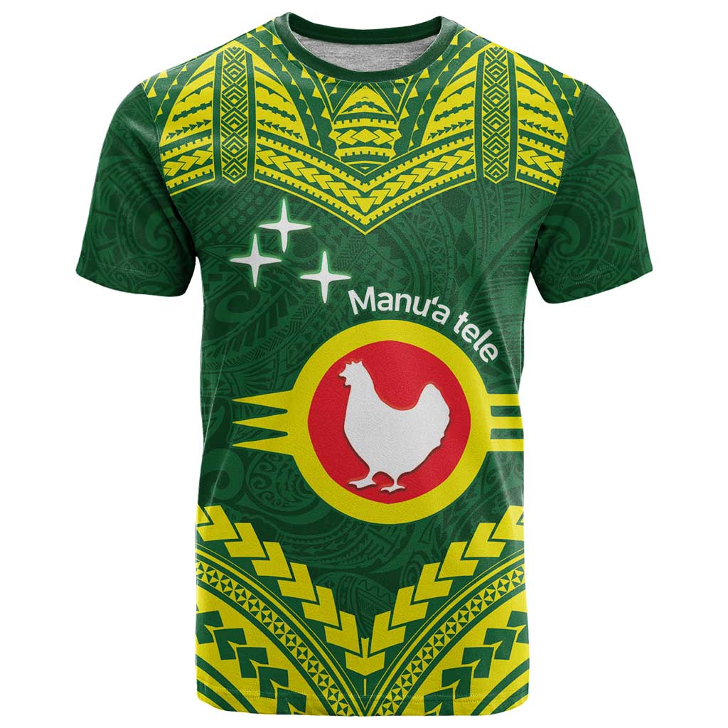 Manu'a Flag Day T Shirt Polynesian Pattern National Color Proud