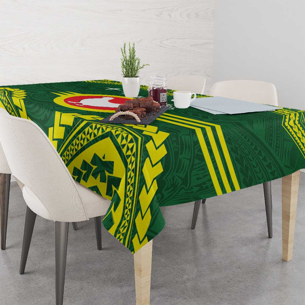 Manu'a Flag Day Tablecloth Polynesian Pattern National Color Proud