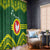 Manu'a Flag Day Window Curtain Polynesian Pattern National Color Proud
