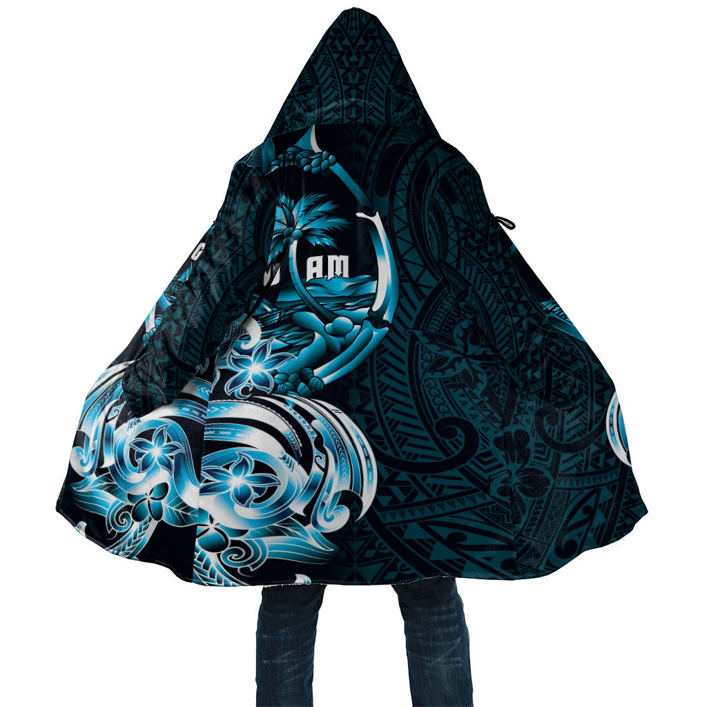 Asut Guam Chamorro Cloak Guahan Seal Tattoo LT14 Unisex Blue - Polynesian Pride