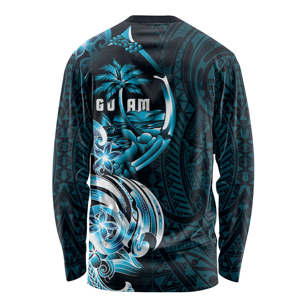 Asut Guam Chamorro Long Sleeve Shirt Guahan Seal Tattoo LT14 - Polynesian Pride