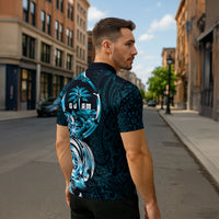 Asut Guam Chamorro Zipper Polo Shirt Guahan Seal Tattoo LT14 - Polynesian Pride