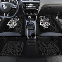 Attelong Guam Chamorro Car Mats Guahan Seal Tattoo LT14 Set 4pcs Black - Polynesian Pride