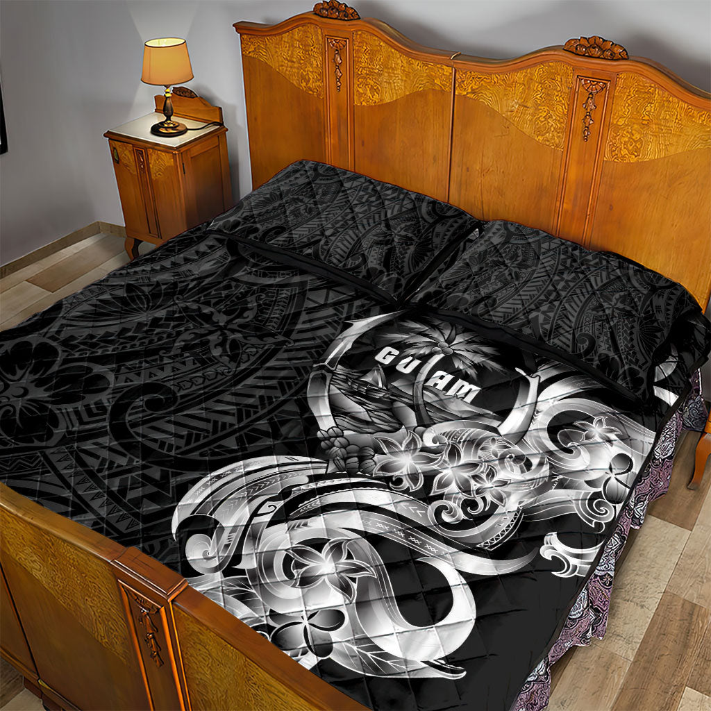 Attelong Guam Chamorro Quilt Bed Set Guahan Seal Tattoo LT14 - Polynesian Pride