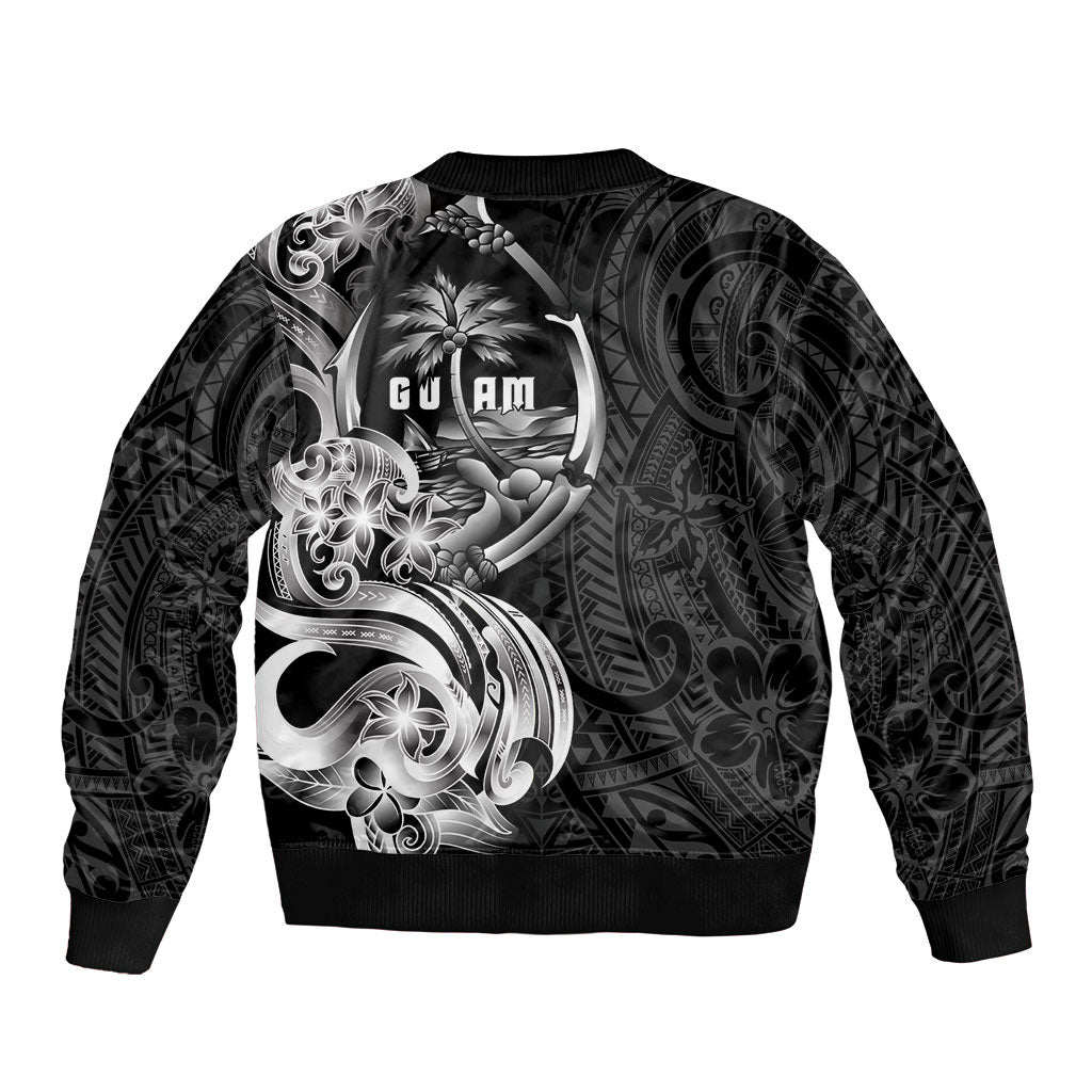 Attelong Guam Chamorro Sleeve Zip Bomber Jacket Guahan Seal Tattoo LT14 - Polynesian Pride