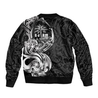 Attelong Guam Chamorro Sleeve Zip Bomber Jacket Guahan Seal Tattoo LT14 - Polynesian Pride