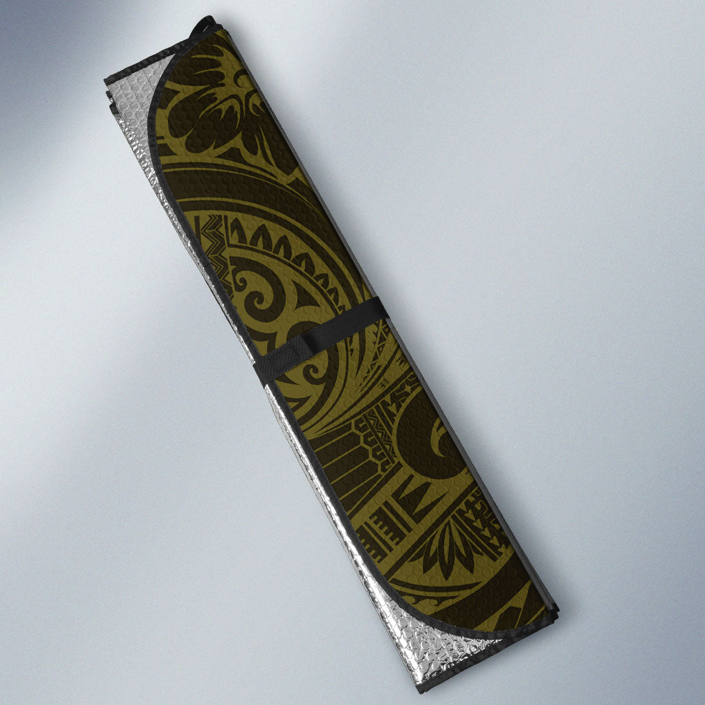 Amariyu Guam Chamorro Auto Sun Shade Guahan Seal Tattoo LT14 - Polynesian Pride