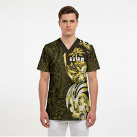 Amariyu Guam Chamorro Scrub Top Guahan Seal Tattoo LT14 - Polynesian Pride