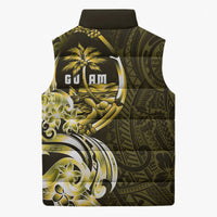 Amariyu Guam Chamorro Sleeveless Puffer Jacket Guahan Seal Tattoo LT14 - Polynesian Pride
