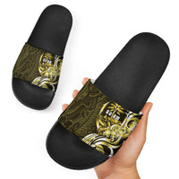Amariyu Guam Chamorro Slide Sandals Guahan Seal Tattoo LT14 - Polynesian Pride