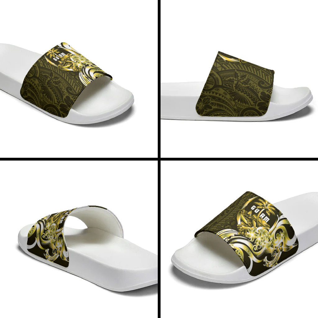 Amariyu Guam Chamorro Slide Sandals Guahan Seal Tattoo LT14 - Polynesian Pride